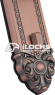 Биометрический электронный замок для двери F6160 Red Copper